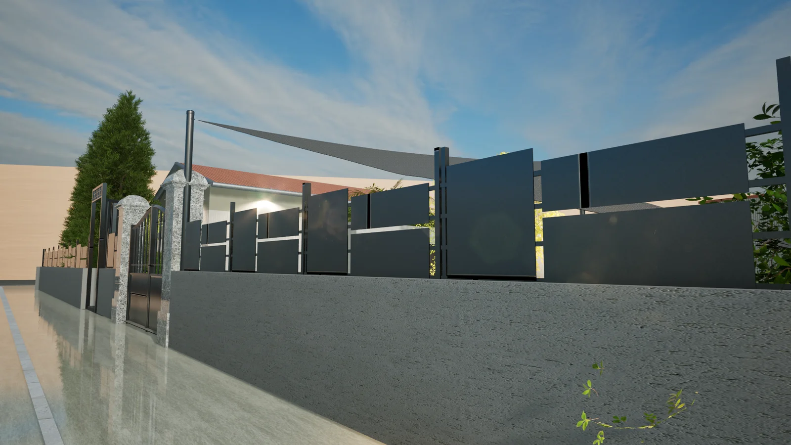 Exemple de projet : Clôture